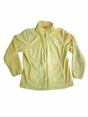 North Face Pale Yellow Plush Osito Jacket Sz XL